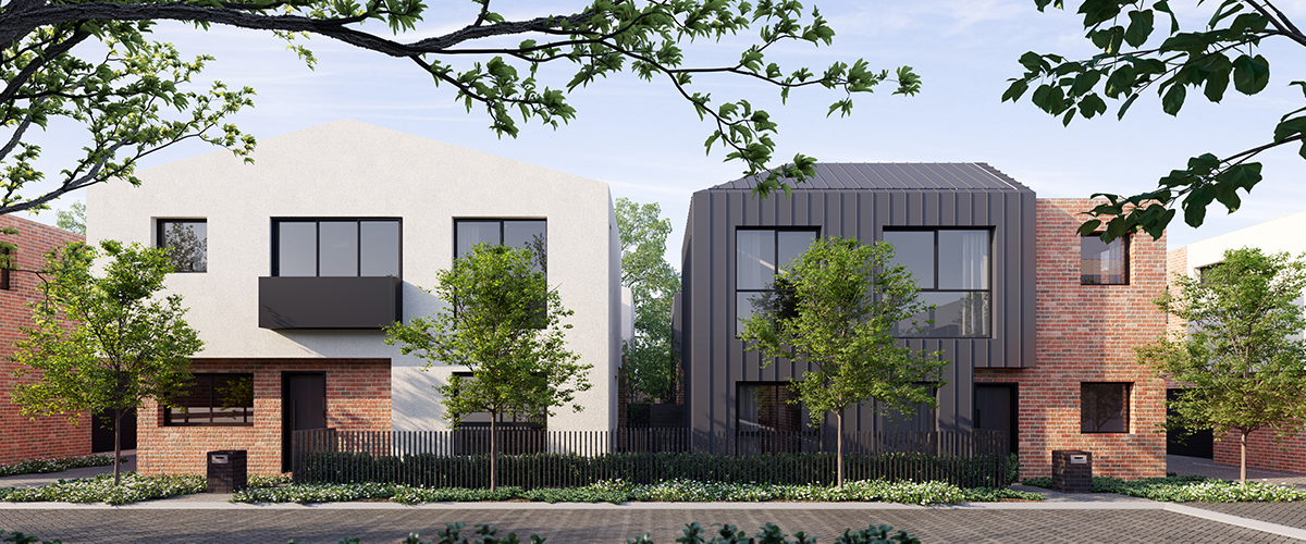 Townhouses Under Construction in Subiaco Incontro Townhomes